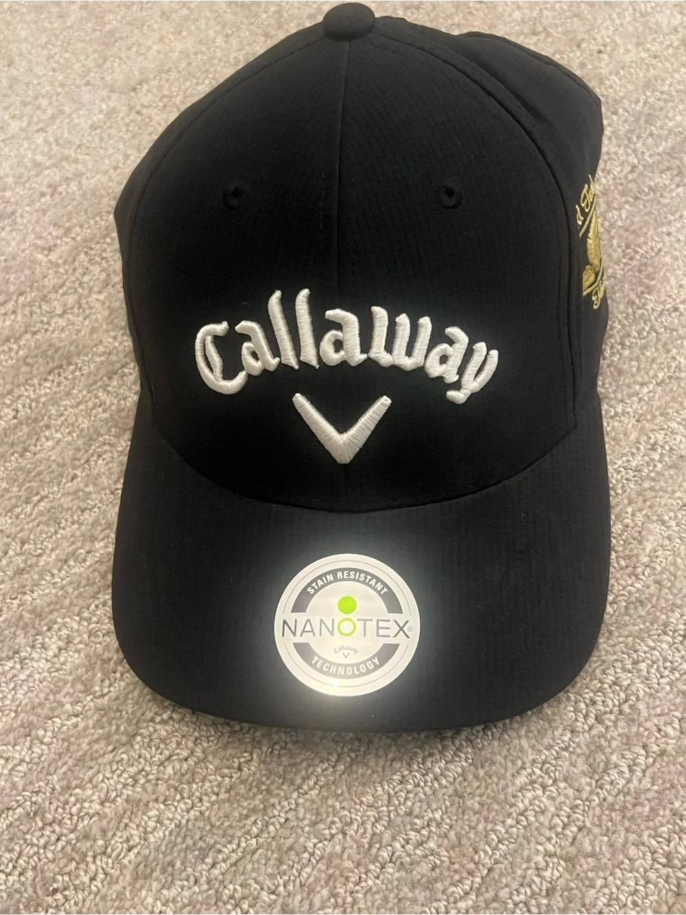 Callaway Black Golf Cap with White Embroidered Logo